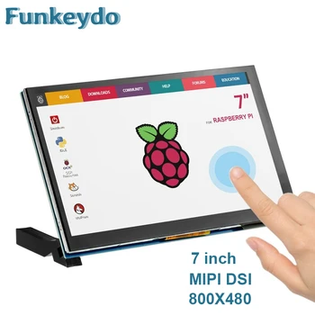 Rapberry Pi 7-дюймовый дисплей MIPI DSI 800X480 пикселей IPS Емкостный сенсорный экран Модуль 7 