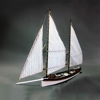 1/24 Модель корабля Sharp DIY Simulation Деревянный набор для сборки модели парусного корабля Коллекция подарочных моделей игрушек