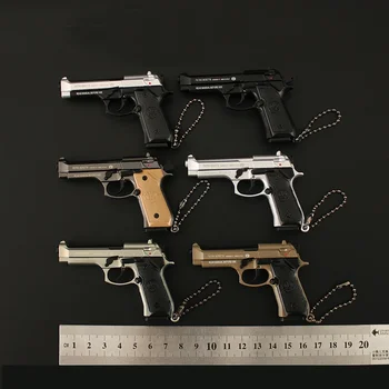 1шт НОВЫЙ 1: 3 Mini Beretta M92A1 Съемный Игрушечный Брелок Из сплава, Подвеска-Пистолет, Креативные Игрушки