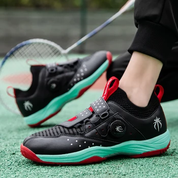 2023 новые мужские и женские универсальные кроссовки для бадминтона с поворотной пряжкой, дышащая, противоскользящая и износостойкая теннисная обувь