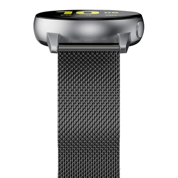20мм 22мм ремешок для samsung galaxy watch 4 classic band 46мм 42мм watch 4 44мм 40мм 3 45мм 41мм сетчатый ремешок с петлей Gear S3 Frontier