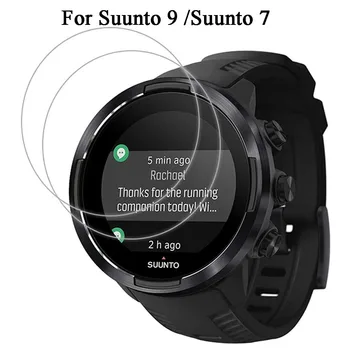 2ШТ Защитная Пленка Для экрана Suunto 9/Suunto 7 Smartwatch Из Закаленного Стекла 9H LTE 2.5D С защитой От царапин Прозрачная Защитная