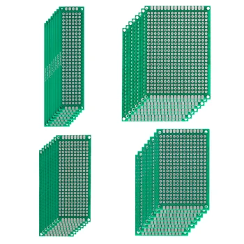 32 шт./лот 2x8 3x7 4x6 5x7 7x9 см Двусторонний комплект печатных плат, для любителей электроники DIY, широко используемый в области электроники
