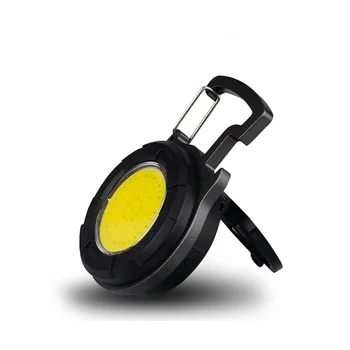 Cob фонарик Походный фонарь Мини Портативный светодиодный фонарь с пряжкой для ключей Фонарь для обслуживания автомобиля Наружный фонарик из алюминиевого сплава