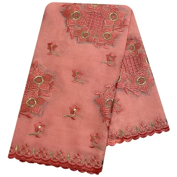 Африканский женский мусульманский шарф-хиджаб, высококачественная 100% хлопчатобумажная ткань, Вискозная хлопчатобумажная нить, шарф с вышивкой, Дубай, Отличный стиль