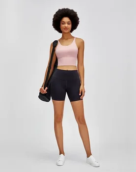 Бренд Lulu Заменяет одежду шорты эластичные леггинсы с высокой талией йога фитнес спортивные женские велосипедные шорты спортивная одежда