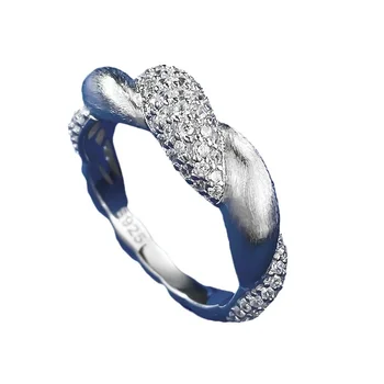 Весеннее Роскошное кольцо Qiaoer из 100% стерлингового серебра 925 пробы с лабораторным сапфиром и драгоценным камнем, Индивидуальное кольцо для женщин, ювелирные изделия, свадебные подарки
