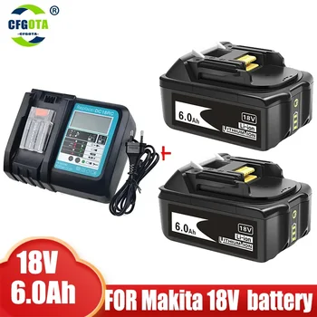 Высококачественная Аккумуляторная Батарея BL1860 18V 6000mAh Литий-ионная для Makita 18v Battery BL1840 BL1850 BL1830 BL1860B LXT400