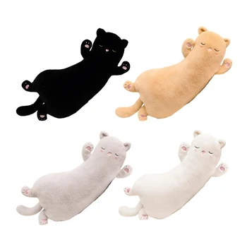 Длинная подушка для сна, подушка для объятий, мягкая игрушка для кошек, милая подушка для животных для всех возрастов