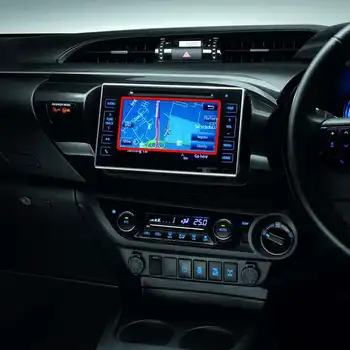 Для Toyota Hilux 2019, 7-дюймовый автомобильный GPS-навигационный экран, защитная пленка из закаленного стекла, Фурнитура из пленки для защиты салона автомобиля от царапин