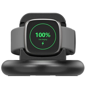 Док-станция Для Зарядного устройства смарт-часов Для Fitbit Versa 4 / Versa 3, Зарядный Кабель Для Fitbit Sense /Sense 2, Подставка Для Зарядного Устройства Смарт-Магнитных Часов