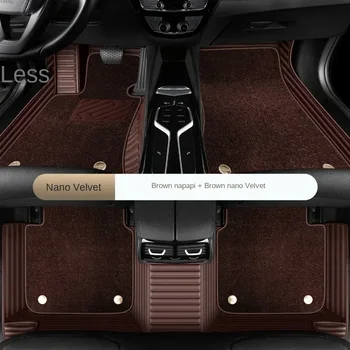 Искусственная кожа + нано бархат На заказ Автомобильный коврик для Fiat 500 500X 2011-2012 Bravo 2008-12 Freemont 7 Seat Аксессуары для интерьера