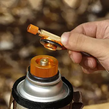 Клапан для накачки бензобака Легкий адаптер для газового баллона для кемпинга с защитой от засорения Надежный кассетный клапан для накачки напрямую подключаемой кассеты