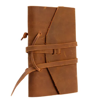 Классический блокнот-дневник с переплетной веревкой ручной работы Для подарочного блокнота с ручным креплением (коричневый)