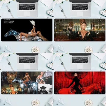 Коврик для мыши Beyonce Renaissance Большой игровой компьютер Gamer PC Клавиатура Коврик для мыши