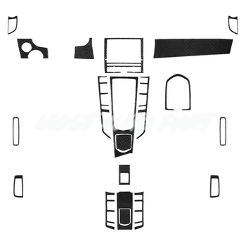 Комплект аксессуаров для интерьера из углеродного волокна, накладка для Porsche Panamera 2010-2016, 20 шт., Весь комплект для интерьера