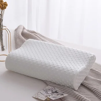 Латексная подушка 30x50 см, спальные принадлежности, массажная подушка для шейки матки, защита шеи, латексная подушка для шеи, волокно с памятью медленного отскока