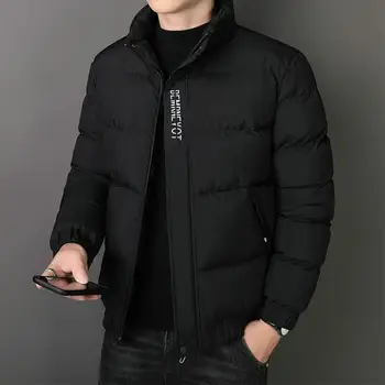 Мужская зимняя куртка с модным принтом Теплое мужское пальто Удобный Стильный повседневный дизайн Верхняя одежда Пальто Мужские аксессуары