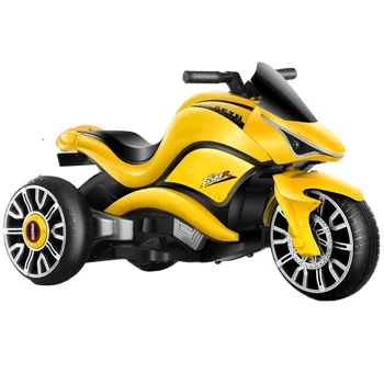На детском электрическом мотоцикле может сидеть девочка, мальчик, детский трехколесный велосипед, заряжающий игрушечный аккумулятор с дистанционным управлением, багги