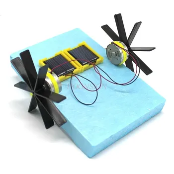 Наборы для сборки головоломок Научный эксперимент по солнечной энергии, детские поделки, игрушки для солнечной энергии, игрушки для обучения физике