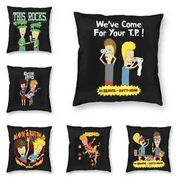 Наволочка для подушек MTV Classic Beavis And Butthead 45x45 см Humor Подойдет для вашего домашнего декора в стиле TP Graphic Soft Modern Pillows Case