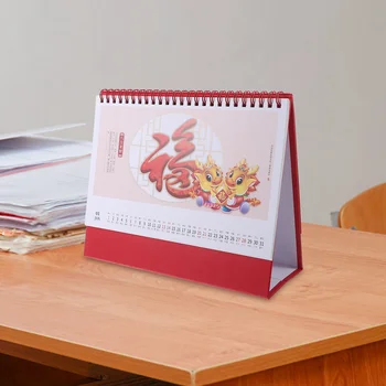 Настольный календарь в китайском стиле, настольный календарь на месяц для студентов, декоративный настольный календарь