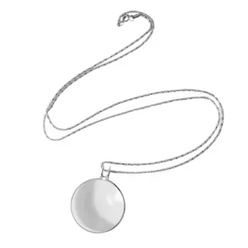 Ожерелье с увеличительным стеклом, увеличительное ожерелье, 5-кратная лупа для чтения, стильная карманная лупа, оптическое ожерелье, подвеска