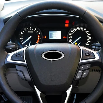 Отделка рулевого колеса автомобиля стразами, Наклейка Со стразами для Ford Focus Ranger Fiesta Fusion Mondeo Аксессуары для интерьера