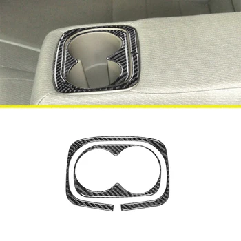 Подстаканник заднего сиденья Декоративная накладка для Civic 8 Gen 2006 2007 2008 2009 2010 2011 Аксессуары для интерьера автомобиля из углеродного волокна