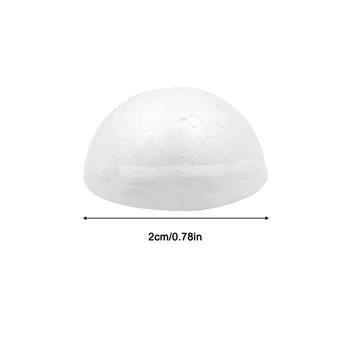 Полусферический пенопластовый шар, украшение своими руками 2-7 см, пустые Круглые Рождественские Прочные украшения для вечеринок, набор для сцены из полистирола