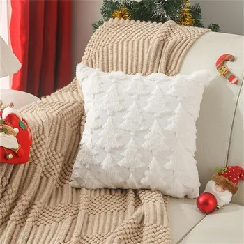 Рождественские чехлы 18x18 дюймов, рождественские украшения, рождественские подушки в полоску, подушки для зимних праздников, декор рождественского фермерского дома