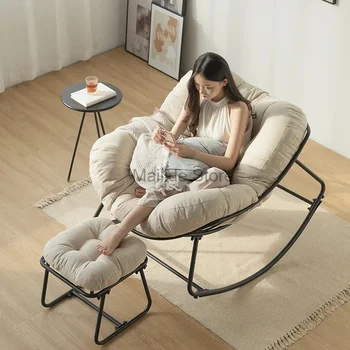 Скандинавские Кованые стулья для гостиной Мебель для дома для отдыха Ленивый диван Кресло-качалка С одним балконом Удобное глубокое кресло