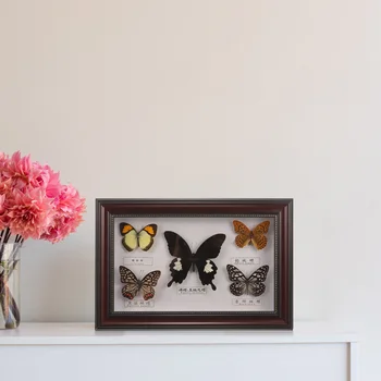 Украшения для фоторамки с образцом бабочки для декора дома Hogar Деревянная стена