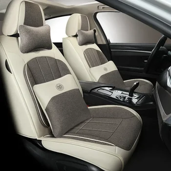 Универсальные чехлы для автомобильных сидений BMW E60 F30 E46 E36 Audi A4 B8 Golf 7 Аксессуары Для интерьера Женщин Полный комплект Автозащиты