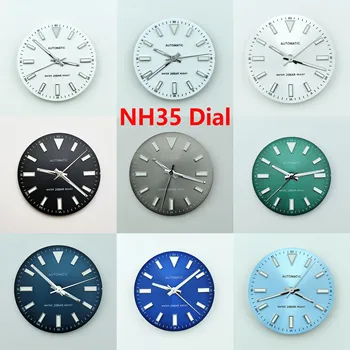 Циферблат NH35 Циферблат NH36 Циферблат Часов циферблат S циферблат мужских часов Зеленый Светящийся Подходит для механизма NH36 аксессуары для часов Инструмент для ремонта часов