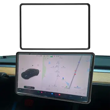 Чехол для сенсорного экрана с центральным управлением автомобиля, Защитная крышка для модели 3 / Y, Аксессуары для модификации интерьера автомобиля