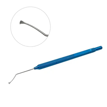 Эпителиальный крючок-микрохабра для процедуры LASEK Выдвижной крючок с углом наклона 10 мм к наконечнику офтальмохирургического инструмента