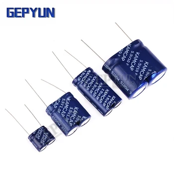 1ШТ суперконденсатор фарадный конденсатор комбинированного типа Gepyun 5.5V 0.5F 1F 2F 3.5F 4F 5F 7.5F 10F 15F