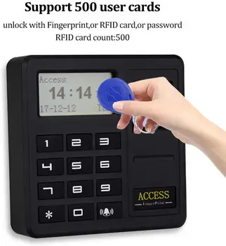 Автономный биометрический контроль доступа по отпечаткам пальцев, однодверный контроллер, Автономная клавиатура, RFID-карта для входа в дверь
