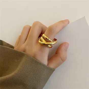Кольцо с неправильной текстурой для женщин и мужчин в простом корейском стиле, универсальное кольцо на палец ручной работы серебристого цвета марки S925.