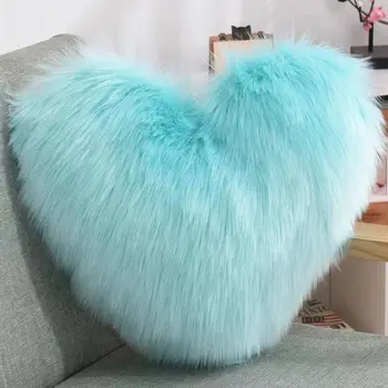 Креативная подушка для влюбленных Современная гостиная Плюшевая подушка для дивана в форме сердца Подушка для подушек