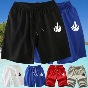 Новые летние мужские повседневные пляжные короткие мужские однотонные шорты для бега с завязками Плюс размер M-5XL