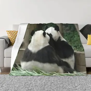 Одеяло с животными Fubao Aibao Панда, Плед, Всесезонные комфортные одеяла до колен, Диван для спальни