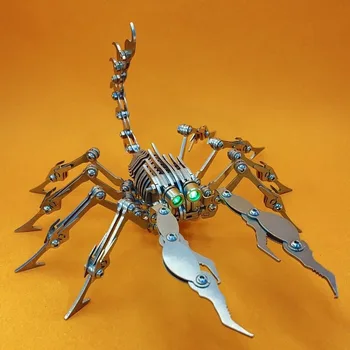 Панк, механический скорпион, головоломка-головоломка, Модели насекомых, Очень сложная поделка для выжигания мозгов, металлическая 3D головоломка
